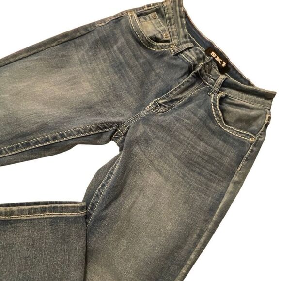 SKY Ladie’s Classic Bling Pockets Bootcut Jeans - Picture 1 of 13